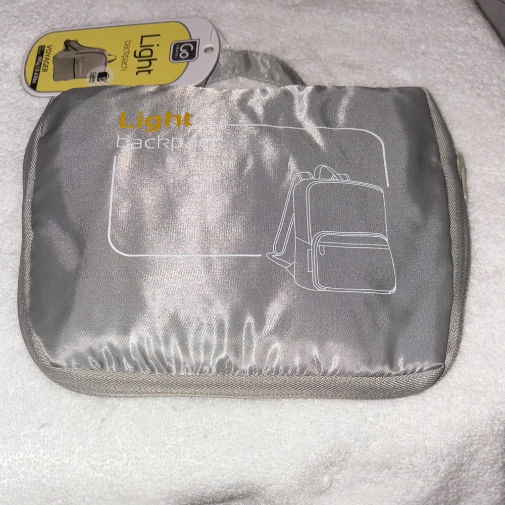 Go Travel Foldable Backpack NWT Grey